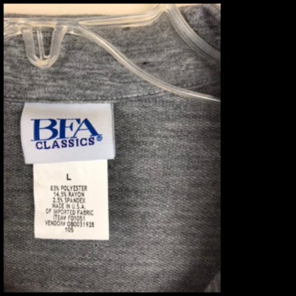 Soft Tiered T Knit Type Cardigan Jacket with Gathers Size L - Picture 4 of 5